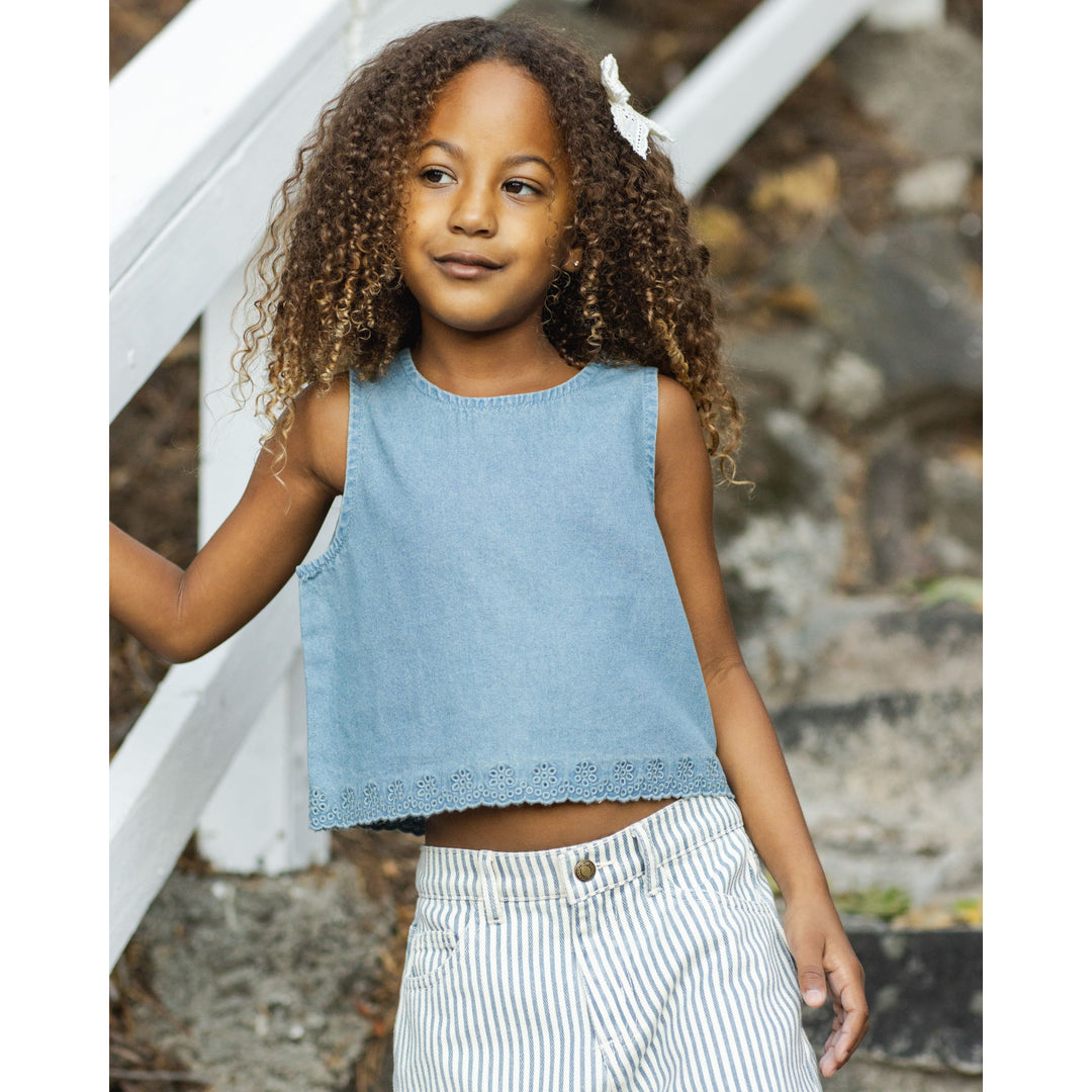 Aaron Top || Washed Blue