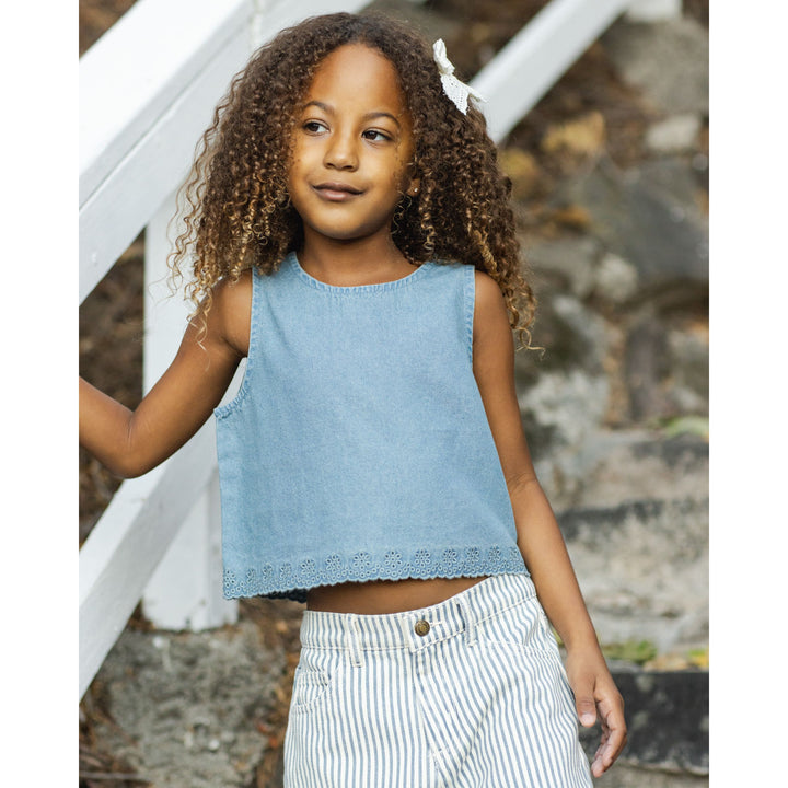 Aaron Top || Washed Blue