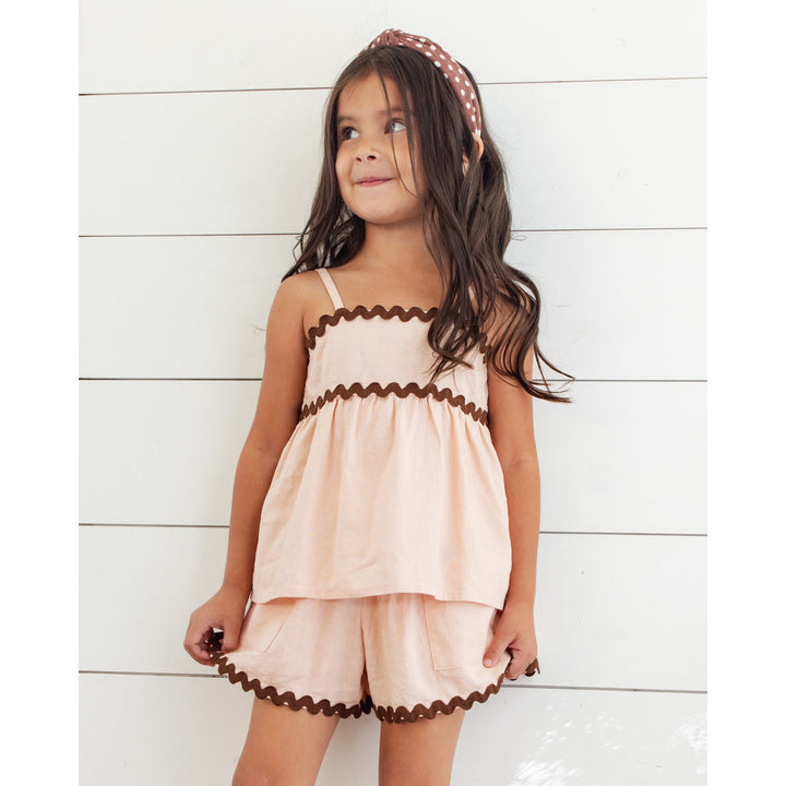 RYLEE + CRU Ric Rac Set || Chocolate + Blush