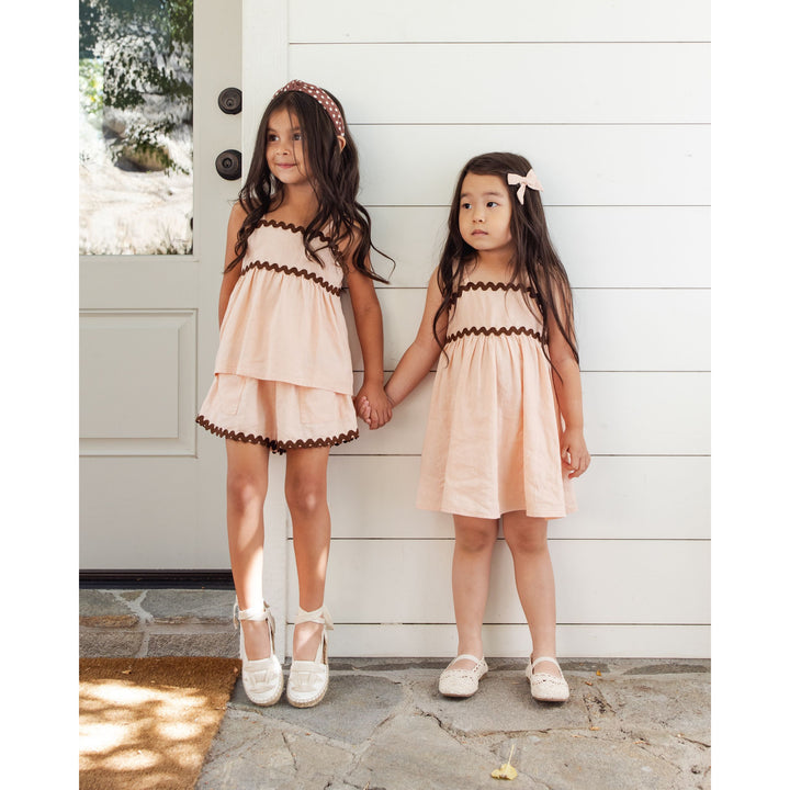 RYLEE + CRU Ric Rac Set || Chocolate + Blush