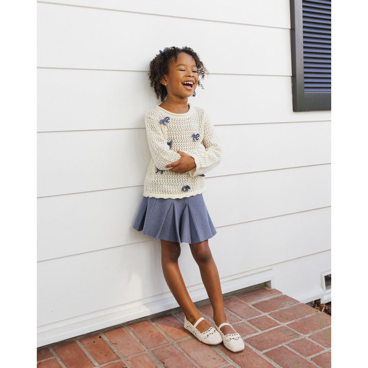 Sloane Knit Skirt || Marine