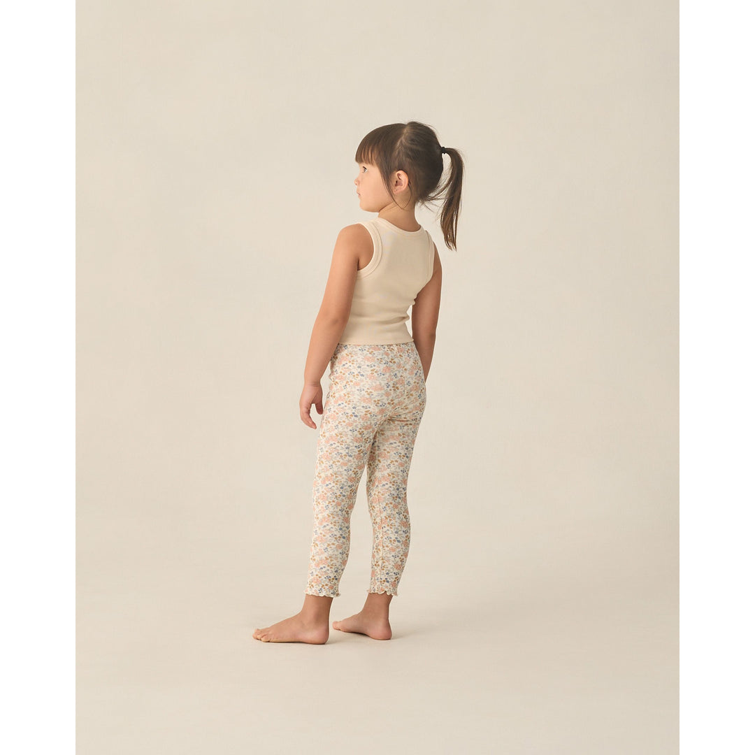 Ribbed Legging Set || Flower Field, Heathered Blush