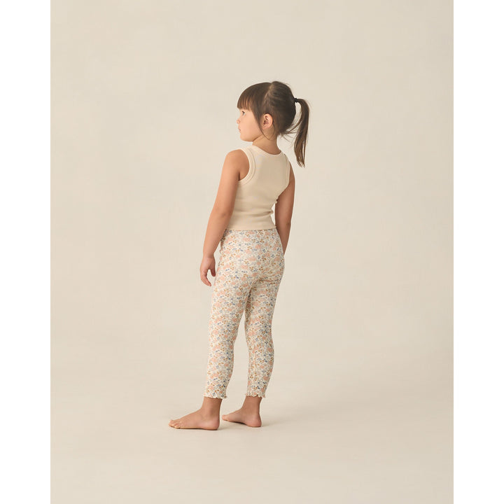 Ribbed Legging Set || Flower Field, Heathered Blush