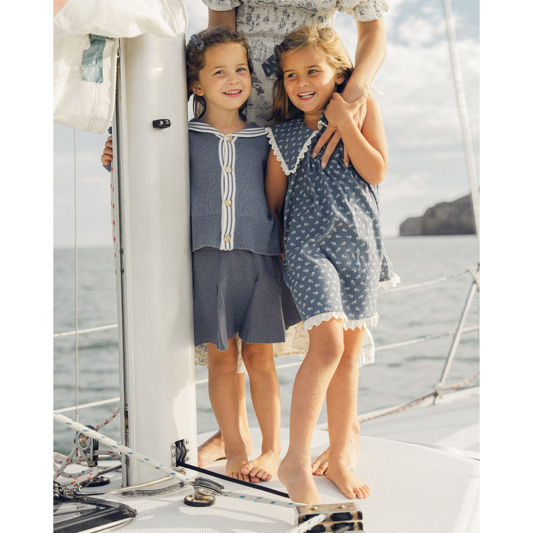 Sloane Knit Skirt || Marine
