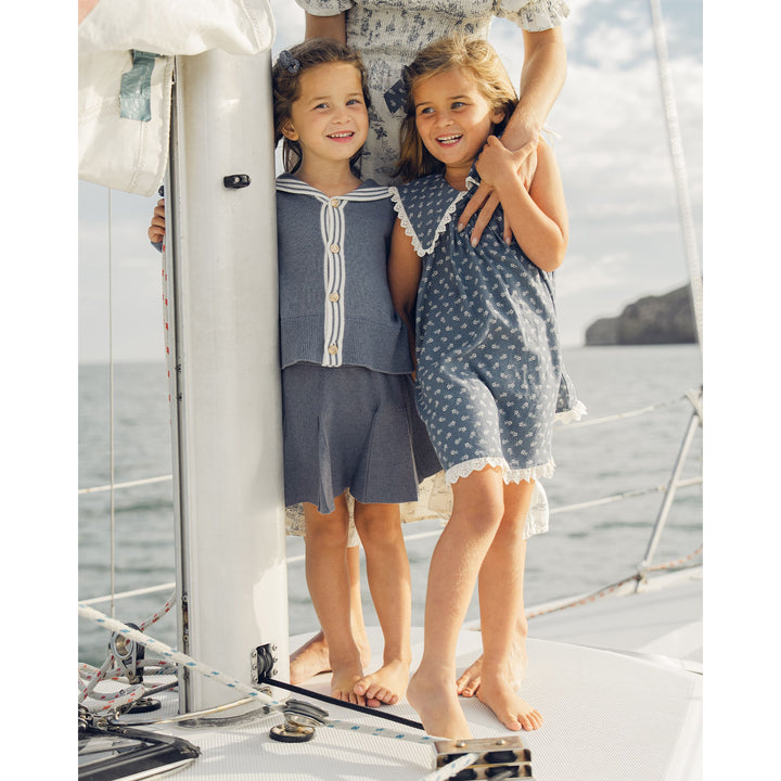 Sloane Knit Skirt || Marine