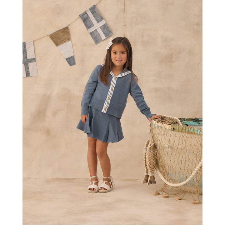 Sloane Knit Skirt || Marine