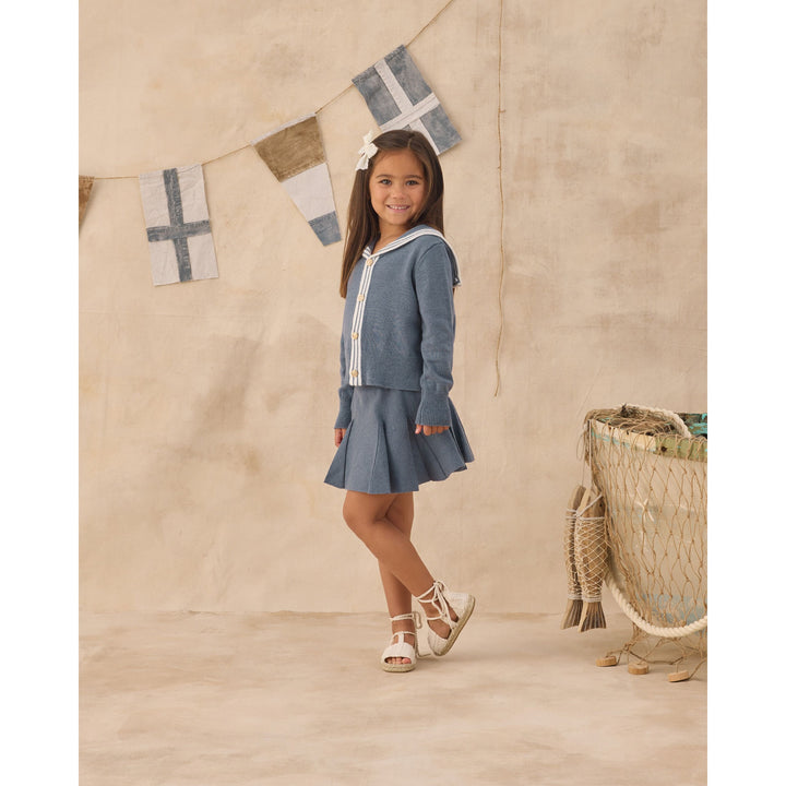 Sloane Knit Skirt || Marine