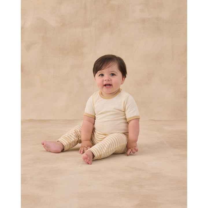 Baby Cru Pant || Butterscotch Stripe