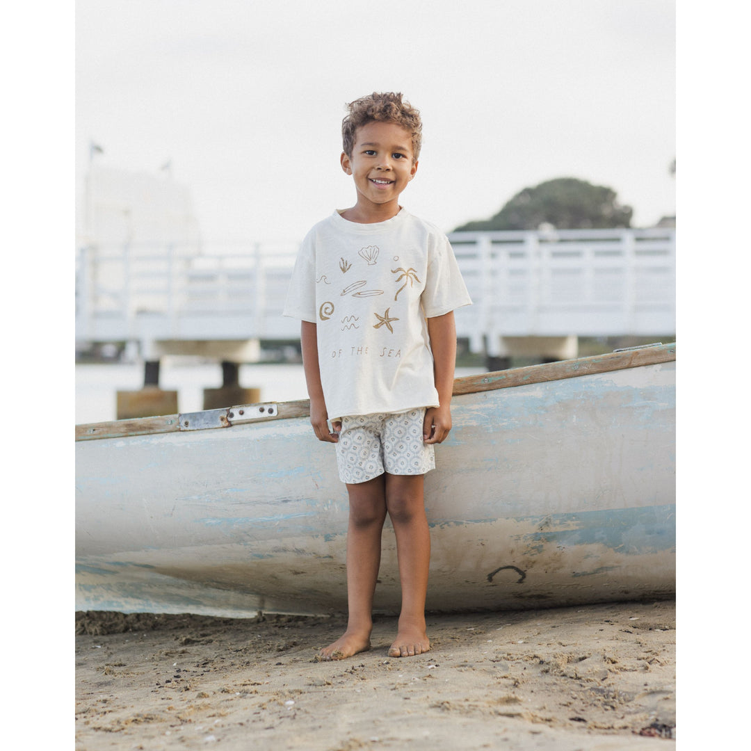 Raw Edge Tee Of The Sea