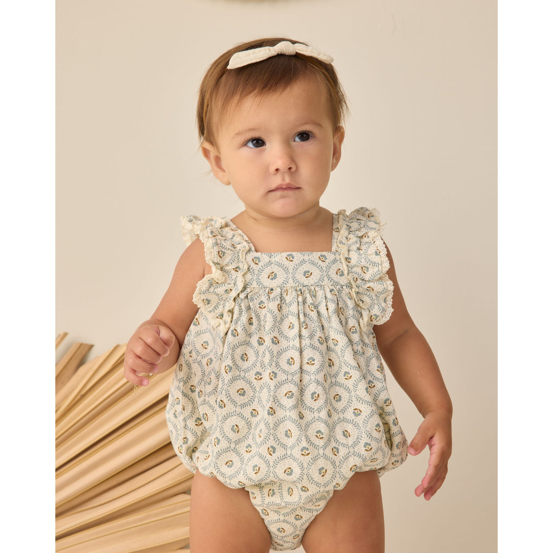 Maya Romper || Green Fleur