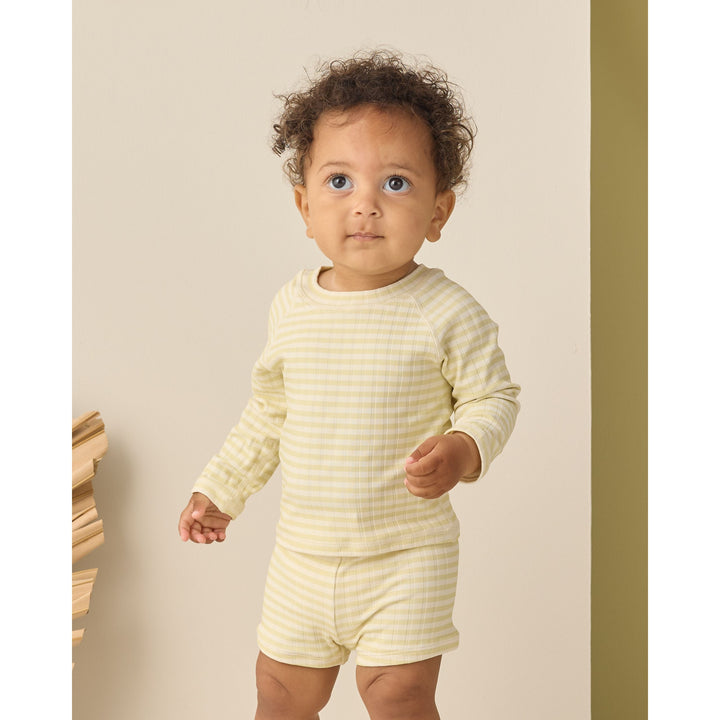 RYLEE + CRU Boys Rashguard Set || Citron Stripe