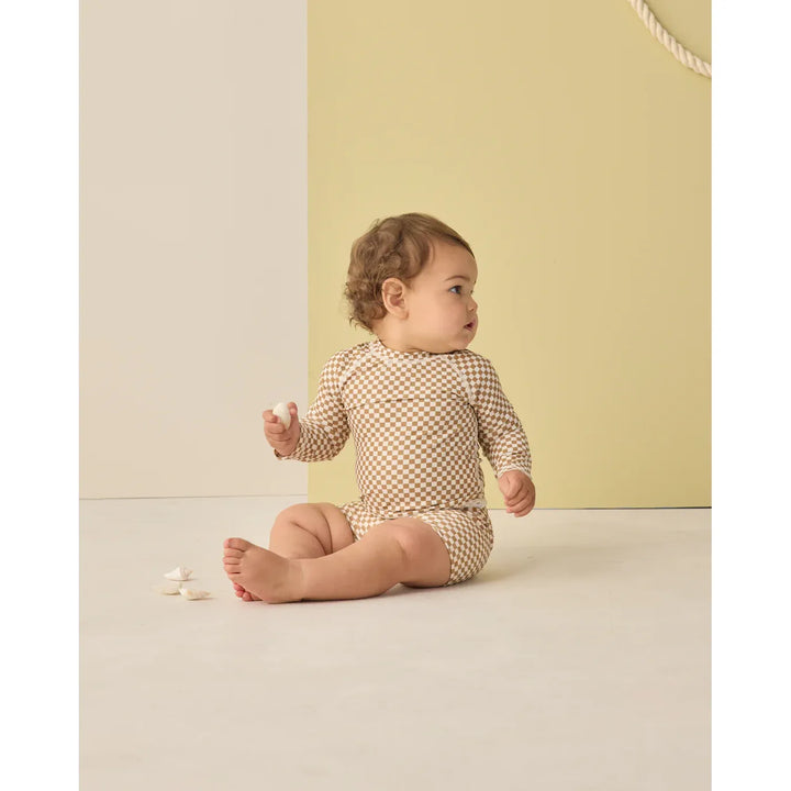 Rashguard Set Ocre Check