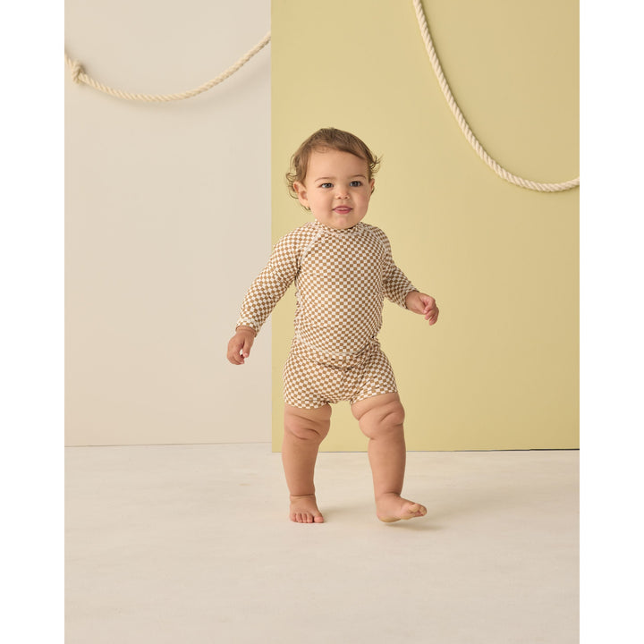 Rashguard Set Ocre Check