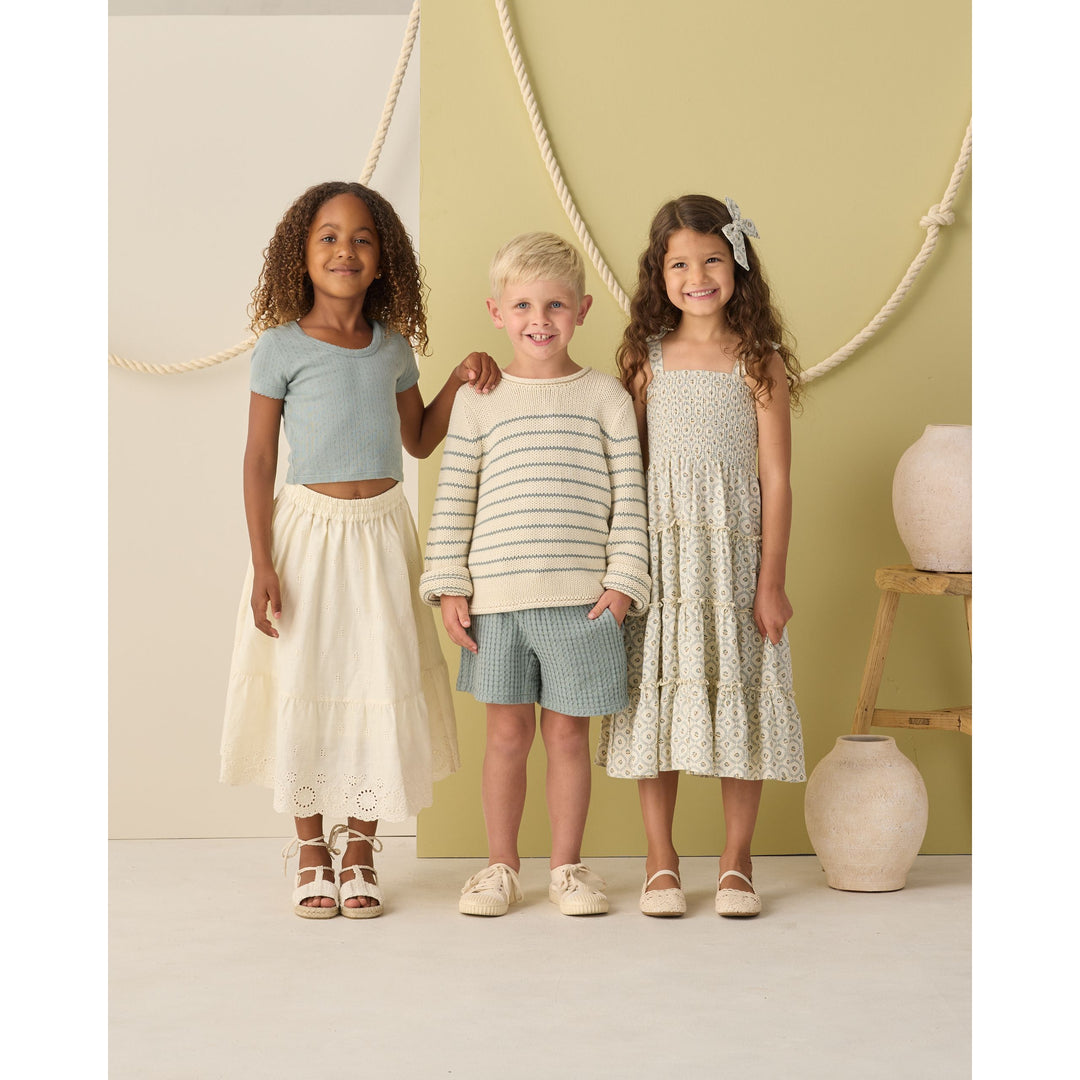 Jacques Sweater || Sea Green Stripe