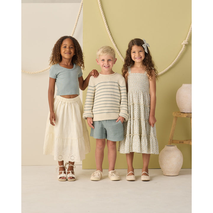 Jacques Sweater || Sea Green Stripe