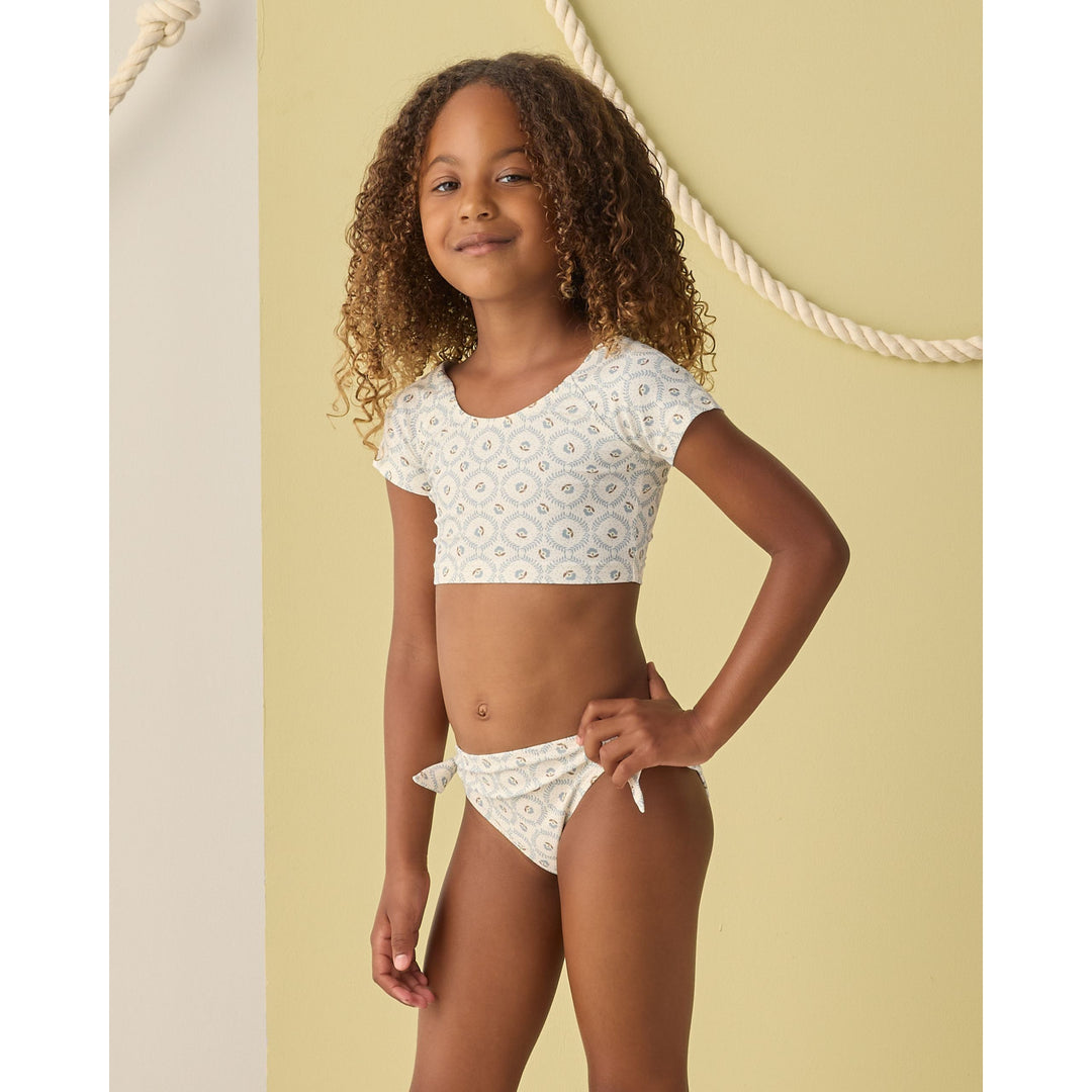 Cropped Rashguard Set || Green Fleur