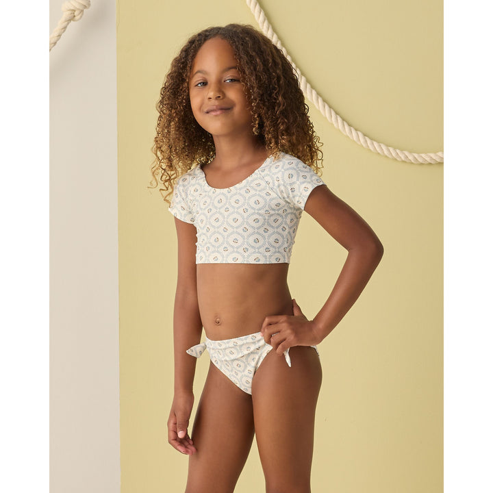 Cropped Rashguard Set || Green Fleur