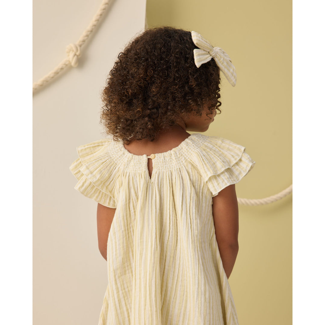 Lucia Dress || Citron Stripe