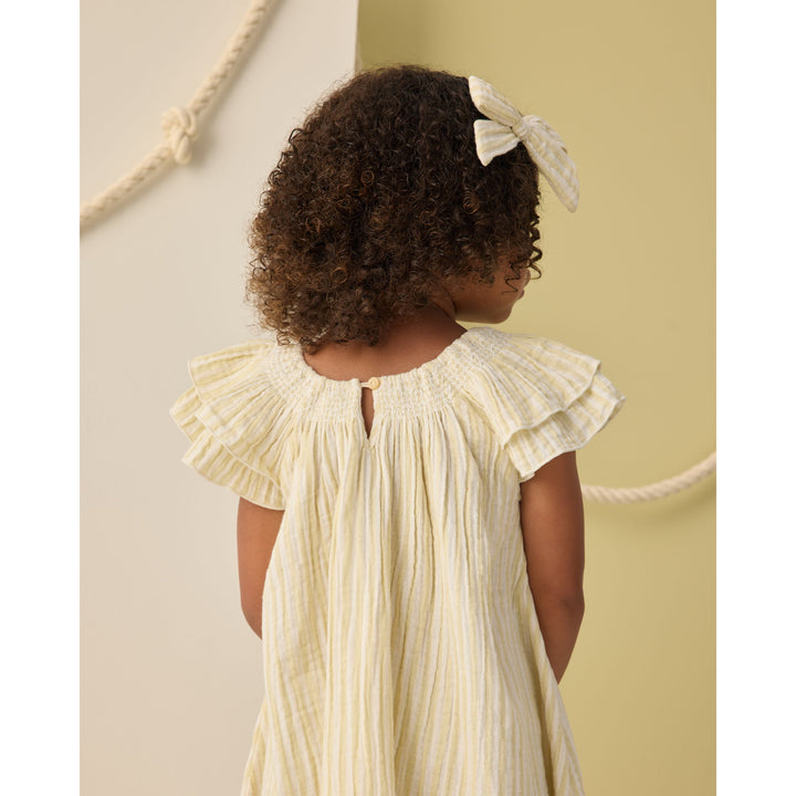 Lucia Dress || Citron Stripe