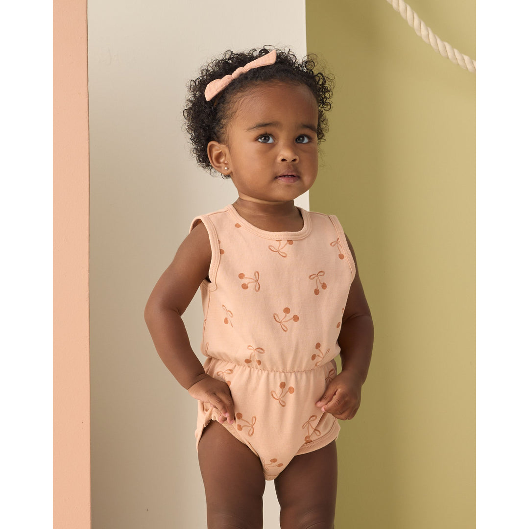 Cinch Playsuit || Cherry Bows