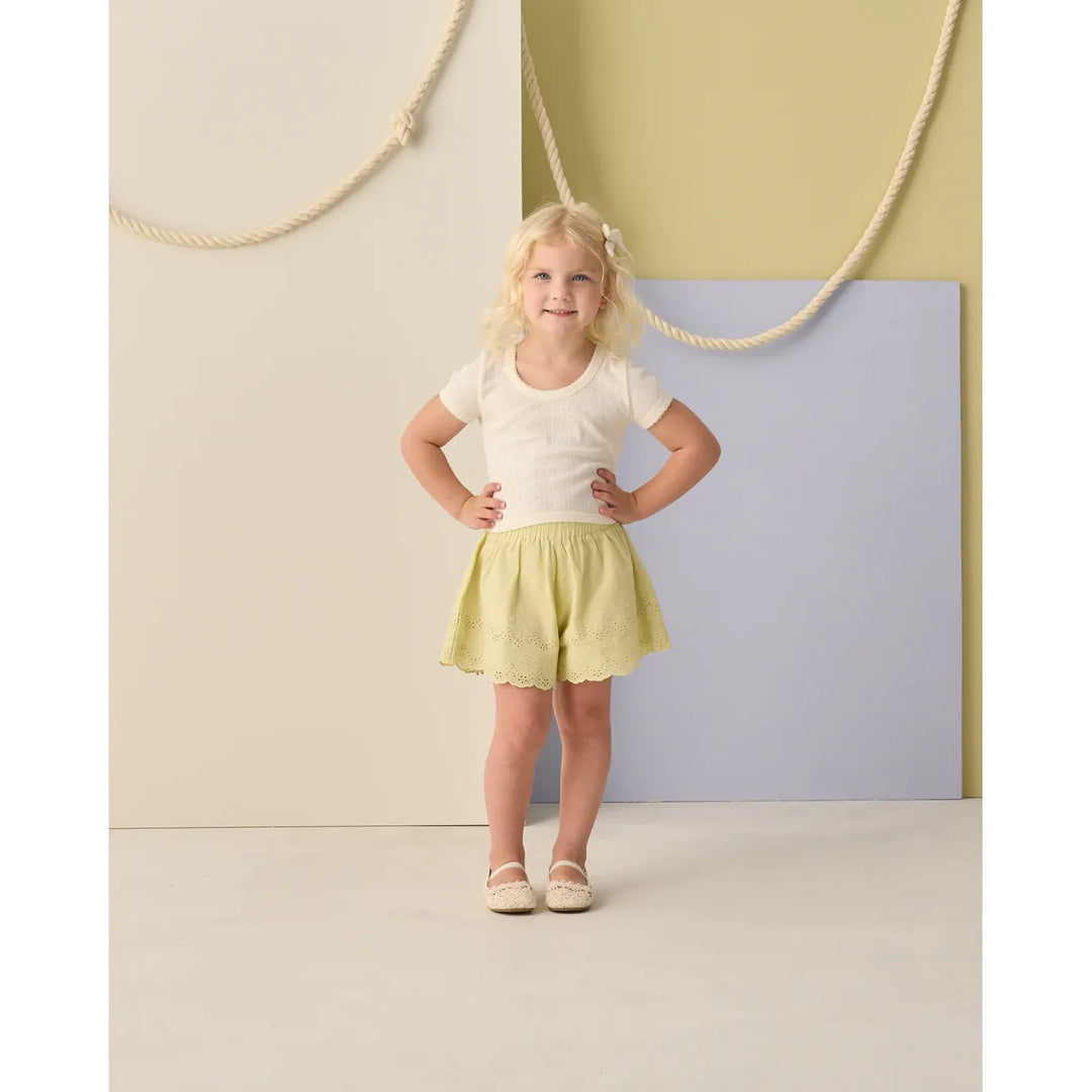 Pointelle Tee Ivory