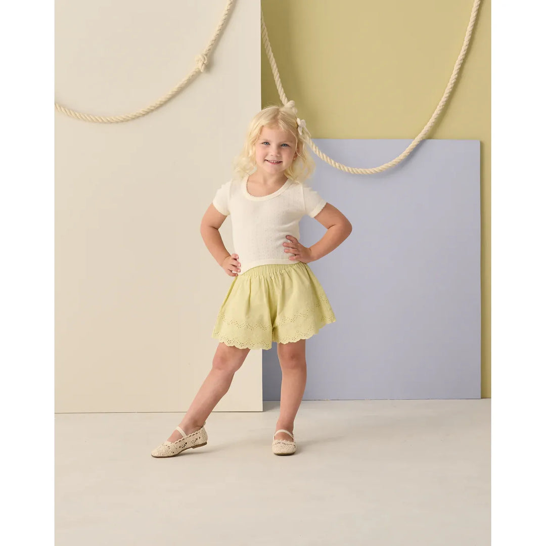 Pointelle Tee Ivory