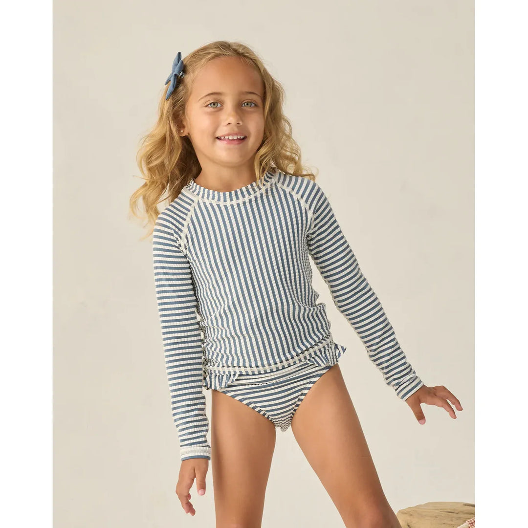 Maryn Rashguard Set Navy Stripe