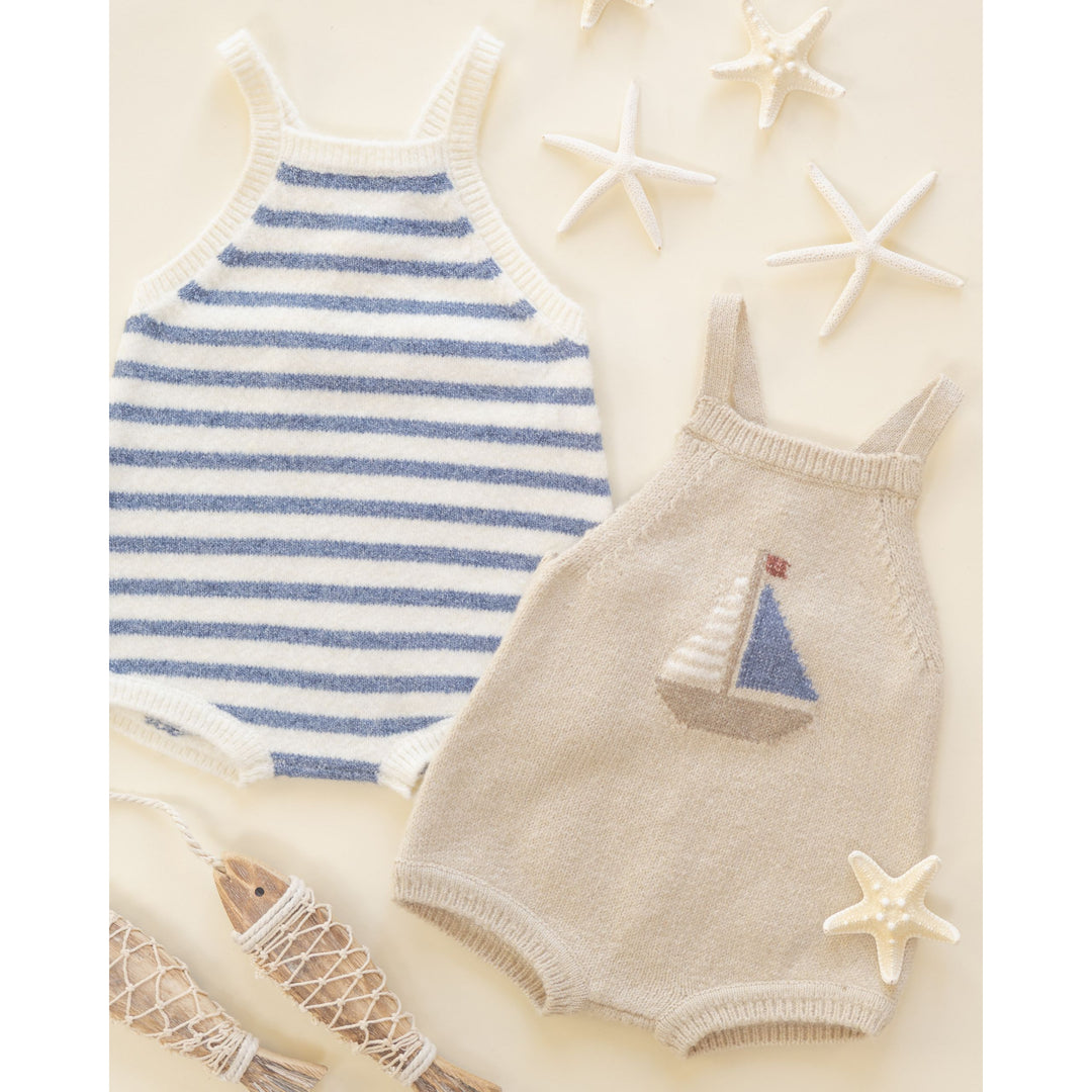 Fisher Romper || Maritime Stripe