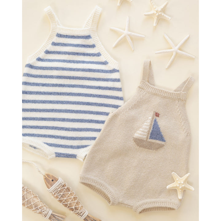 Fisher Romper || Maritime Stripe