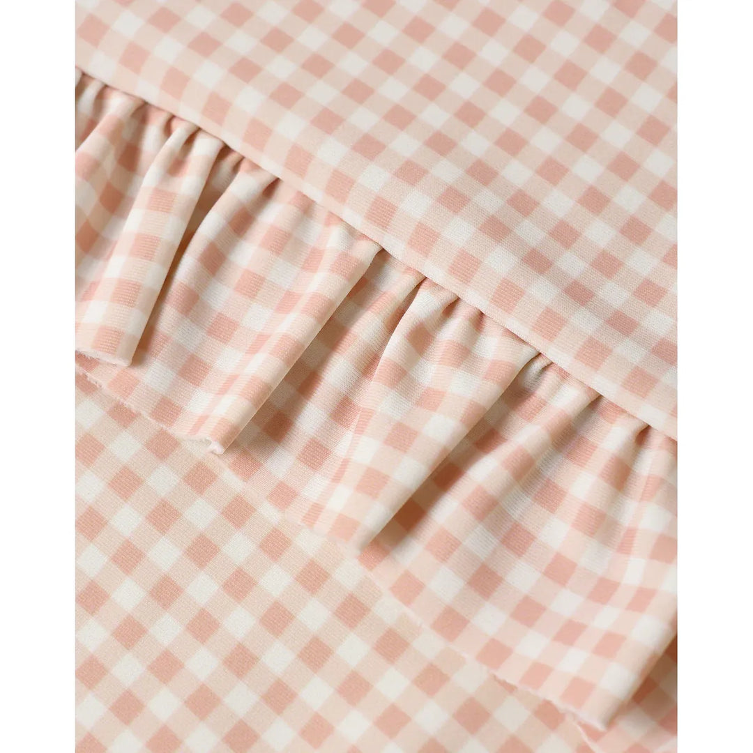 Tori Skirted One-Piece Petal Gingham