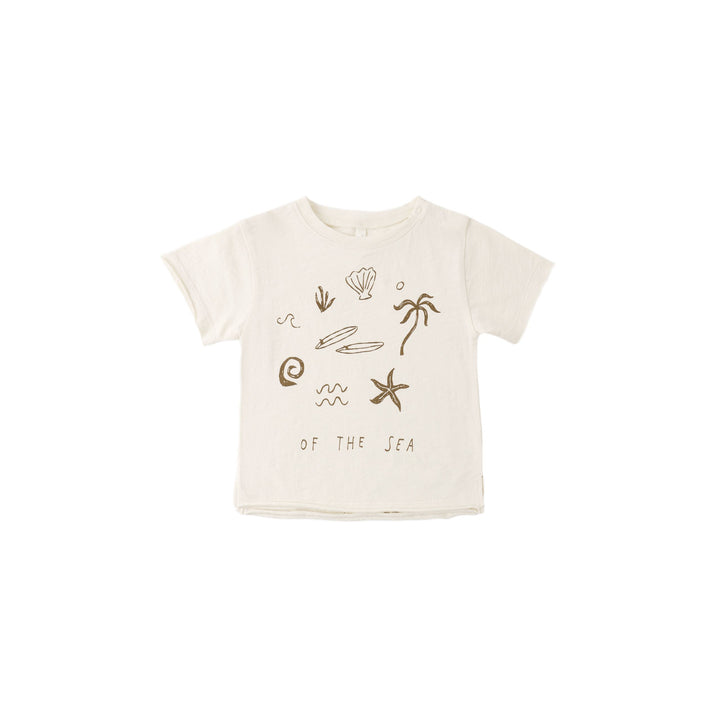 Raw Edge Tee Of The Sea