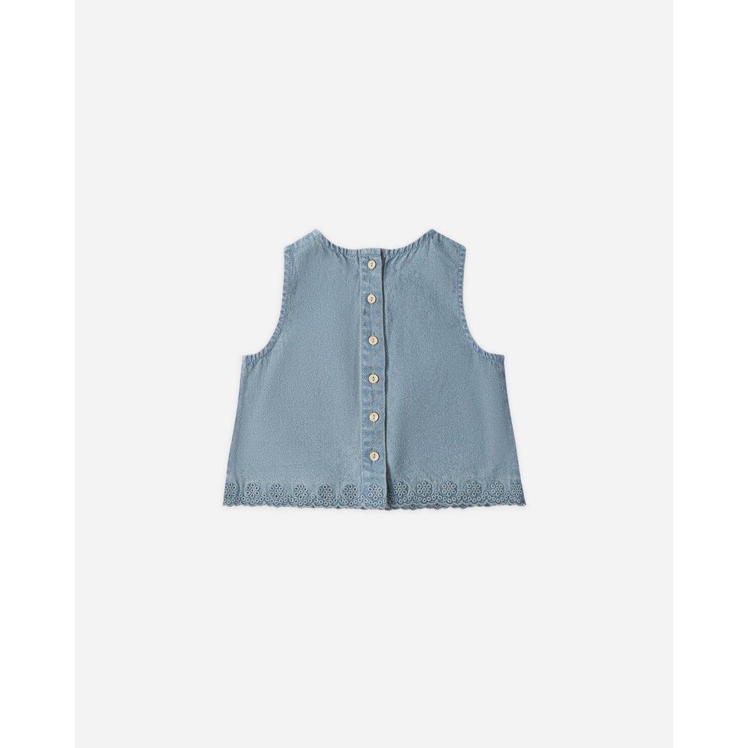 Aaron Top || Washed Blue