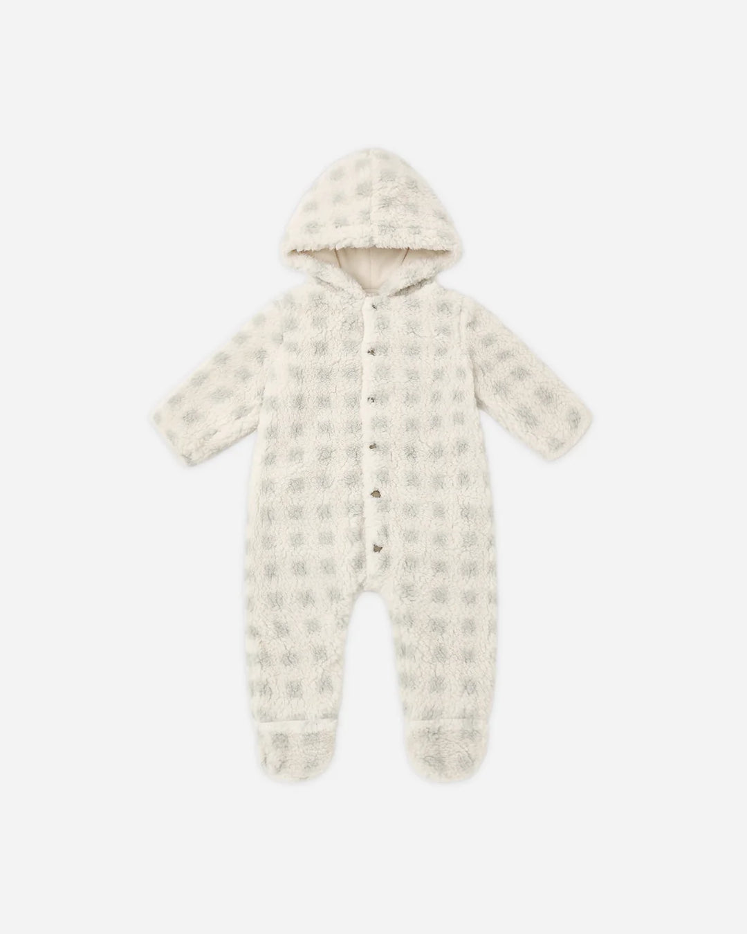 Fleece Jumpsuit Sage Check