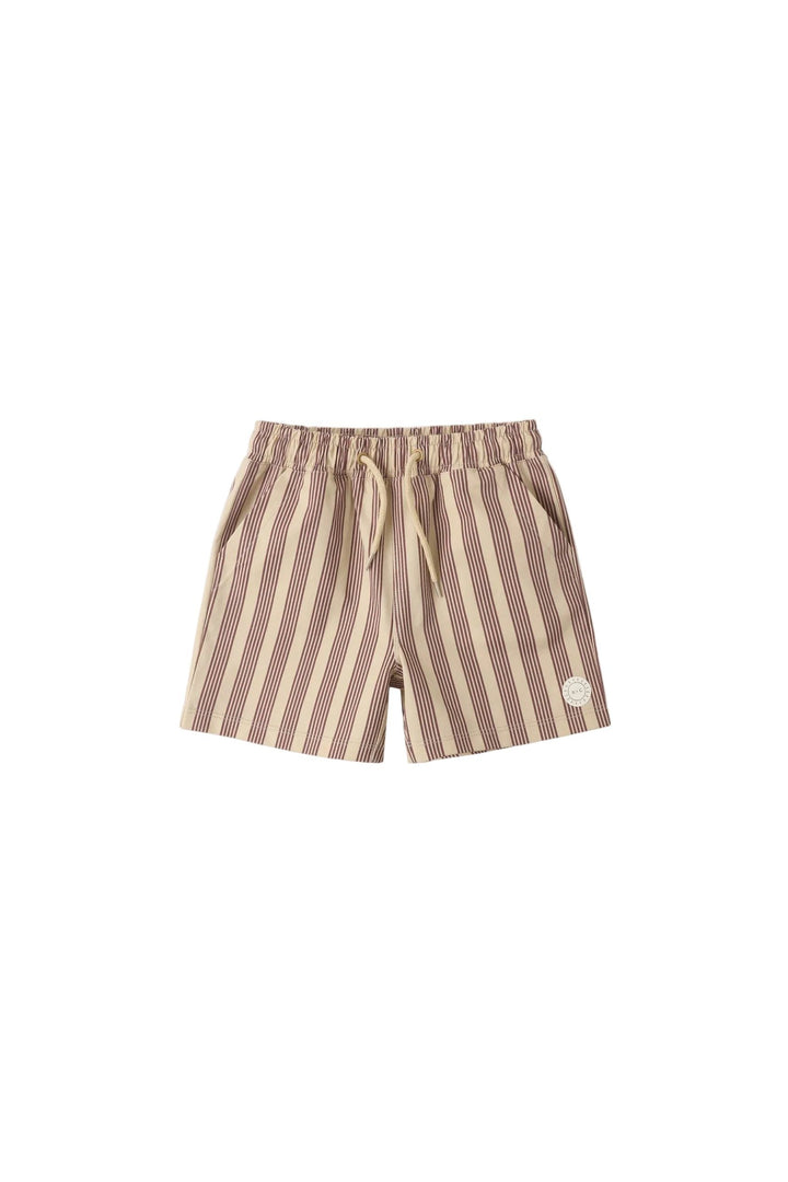 RYLEE + CRU Boardshort || Brown Butterscotch Stripe