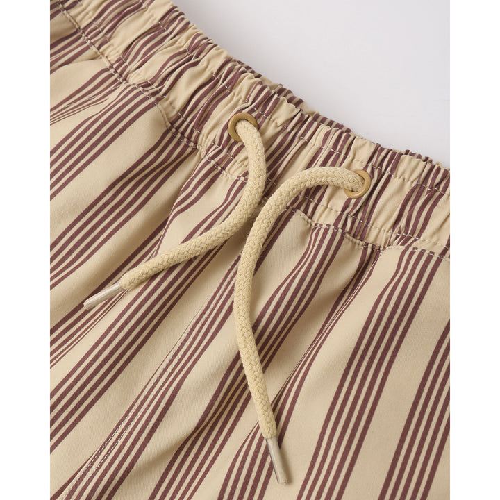 RYLEE + CRU Boardshort || Brown Butterscotch Stripe