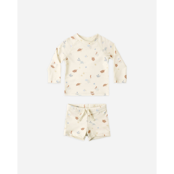 RYLEE + CRU Boys Rashguard Set || Aquatic
