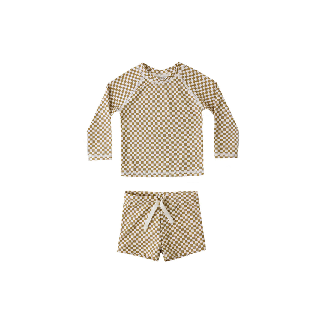 Rashguard Set Ocre Check