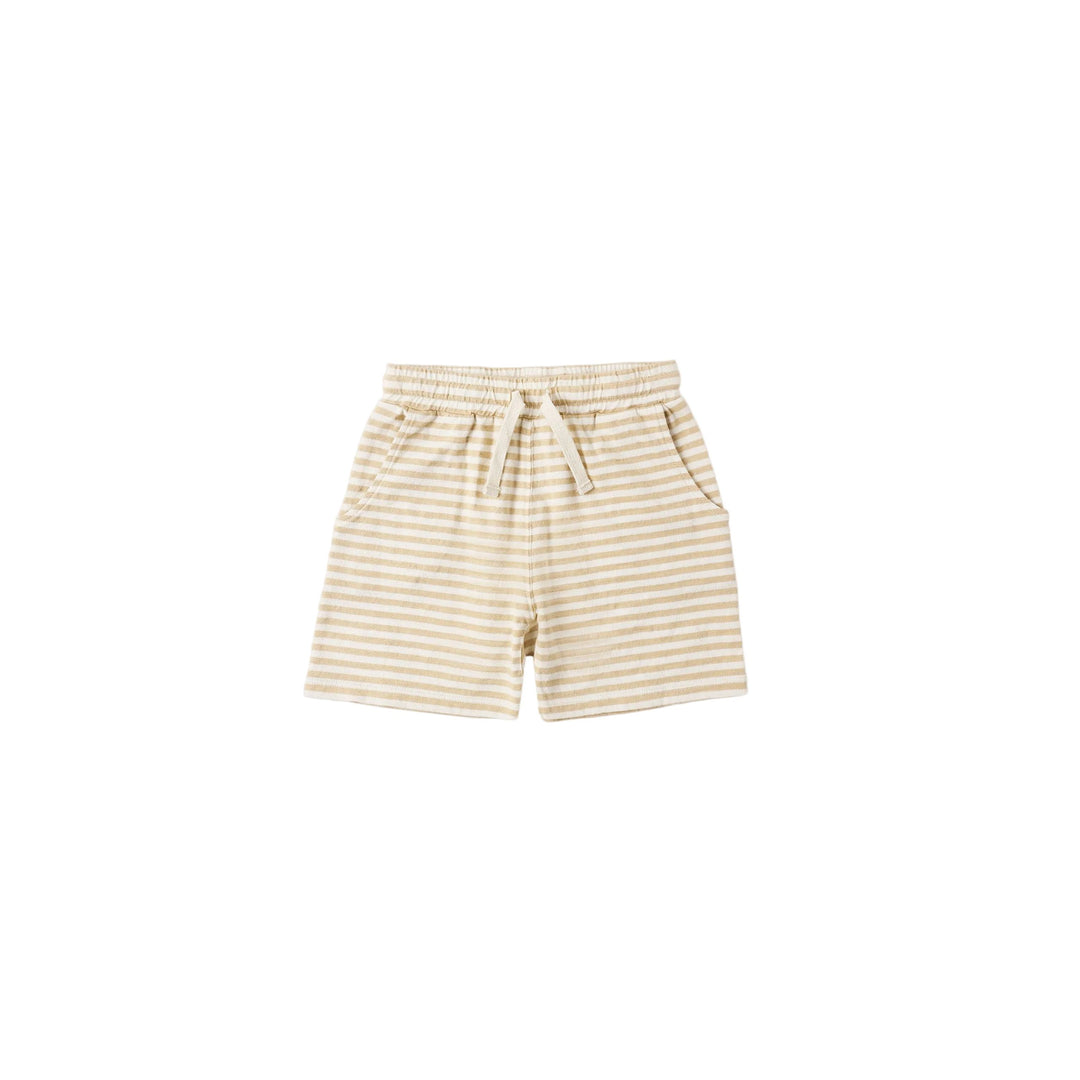 Striped shorts on a white background