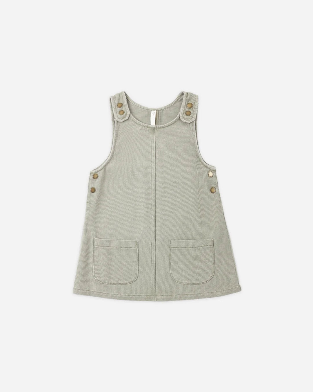 Odette Overall Dress Dark Sage
