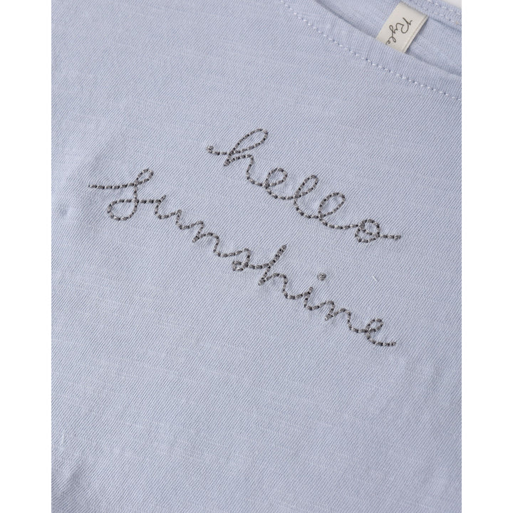 Cropped Cinch Tee || Hello Sunshine
