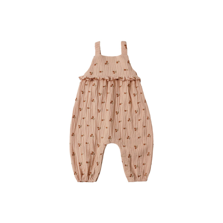 Kinsley Jumpsuit || Cherry Embroidery
