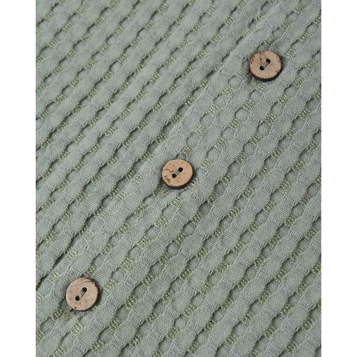 RYLEE + CRU Lapel Collar Shirt || Sea Green