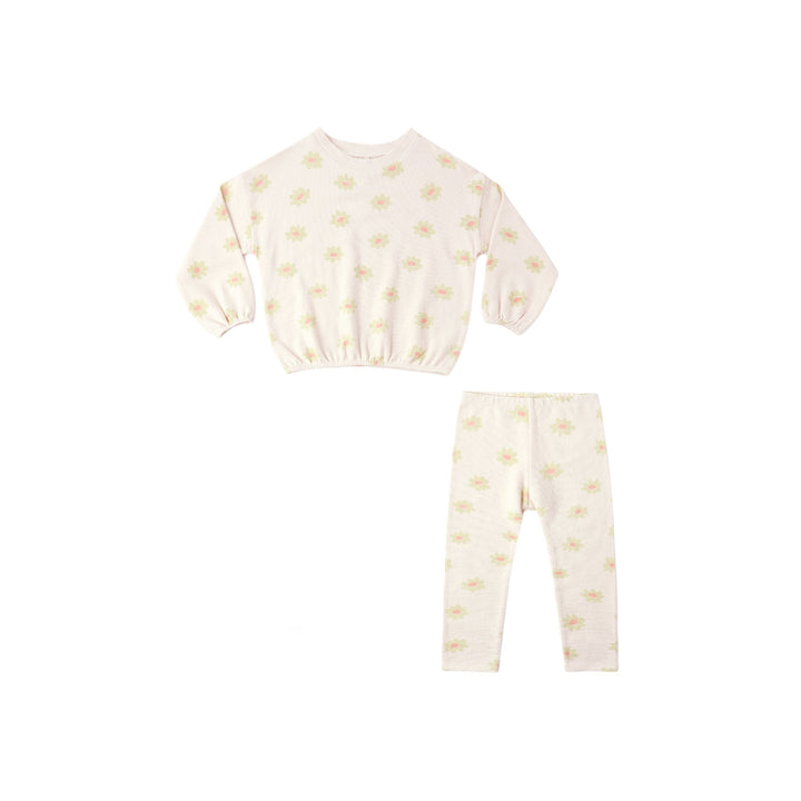 Spongey Knit Set || Yellow Daisy