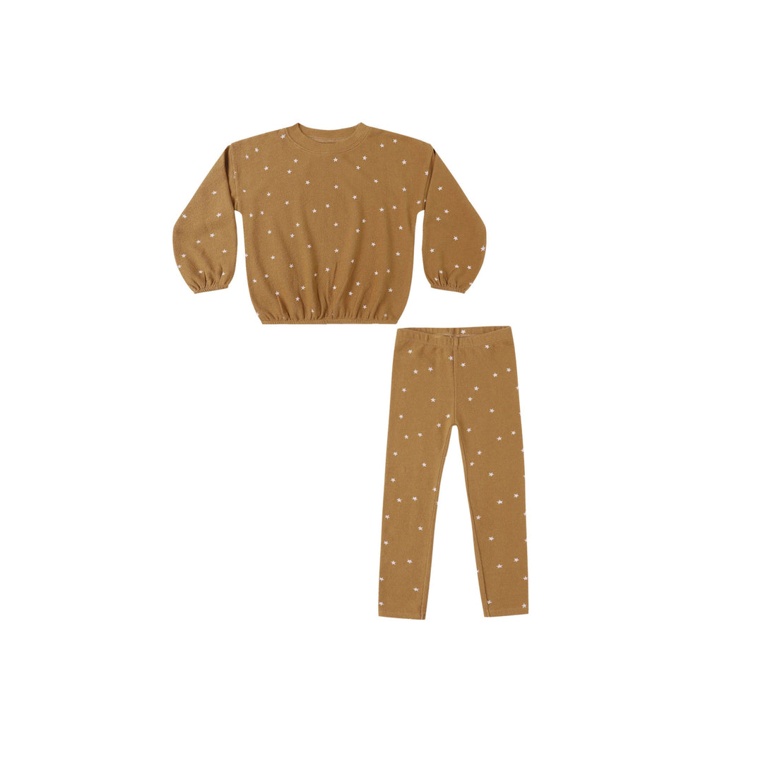 RYLEE + CRU Spongey Knit Set || Golden Stars