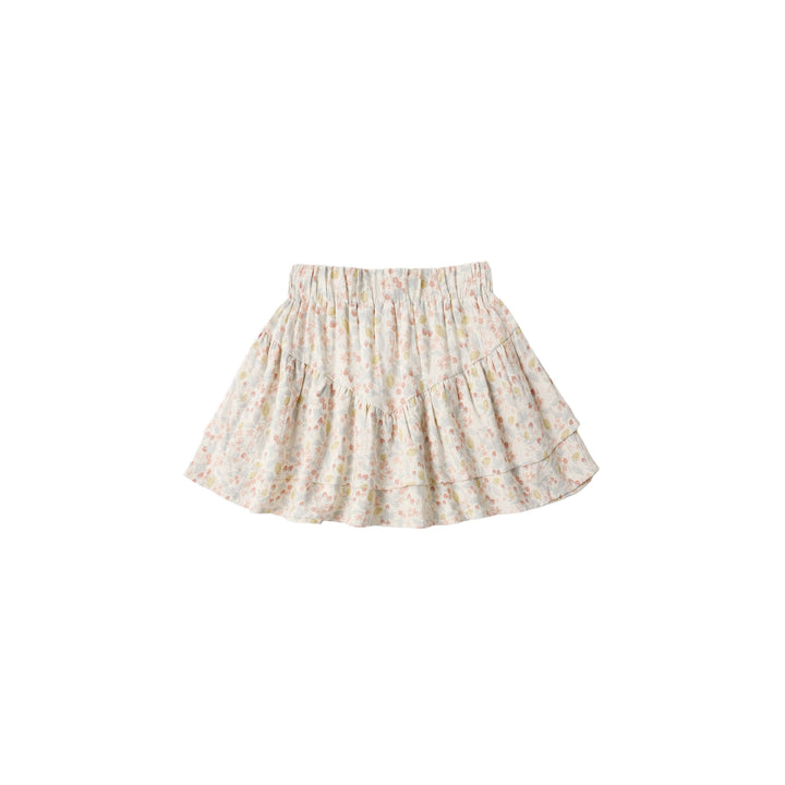 Tiered Mini Skirt Summer Garden