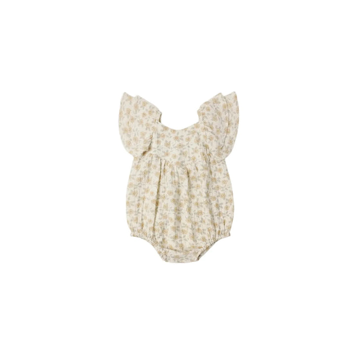 RYLEE + CRU Roxy Romper || Yellow Floral