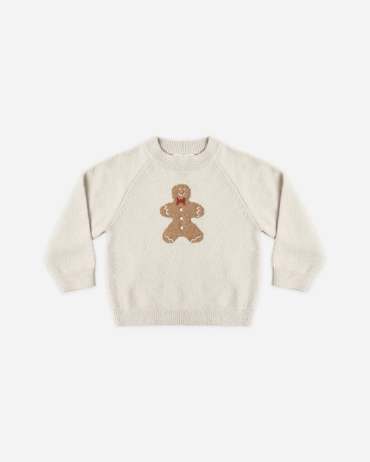 Relaxed Raglan Sweater Gingerbread Man