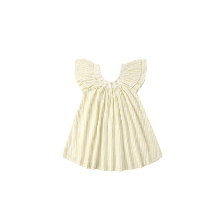 Lucia Dress || Citron Stripe