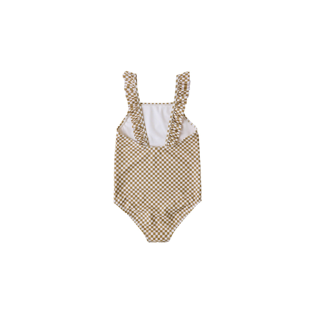 Positano One-Piece || Ocre Check