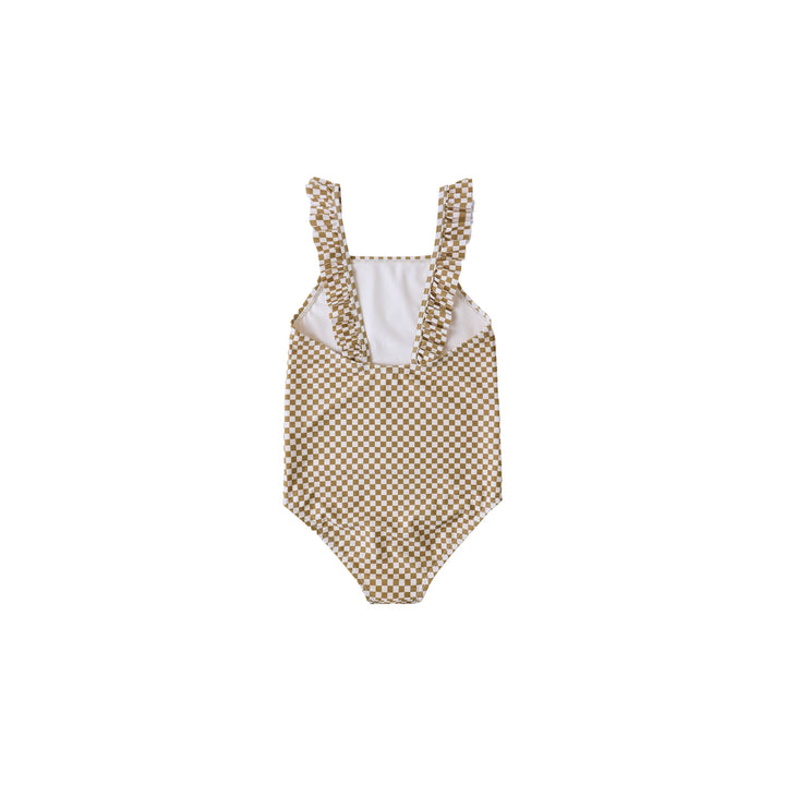 Positano One-Piece || Ocre Check